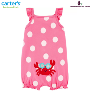 Romper de Alcinha – Bumbum Divertido Crab – Carter´s