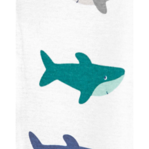 MACACÃO SEM PEZINHO E ZÍPER 2-WAY COLORS SHARK – CARTER´S