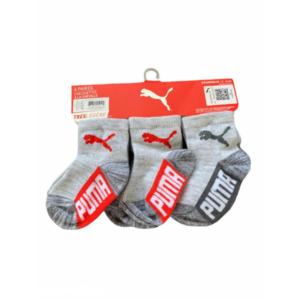 KIT COM 06 PARES DE MEIAS CINZA SUPERLITE – PUMA