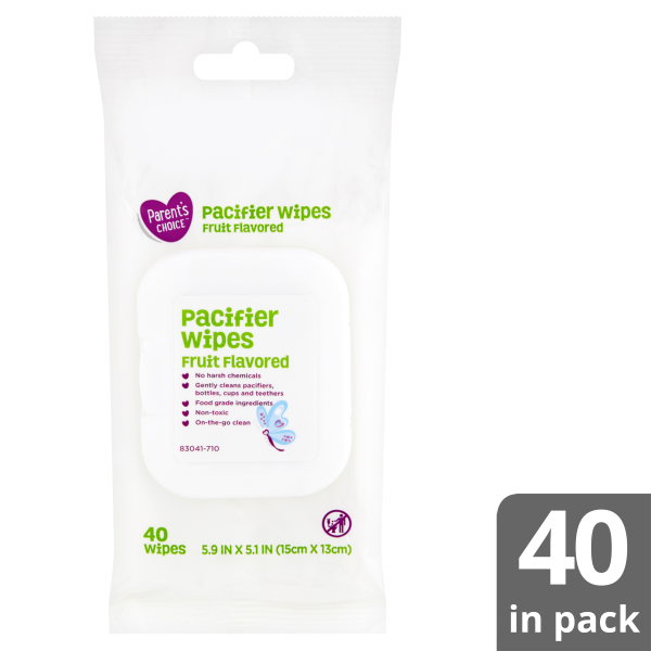 Parent's Choice Fruit Flavored Pacifier Wipes, 40 Count