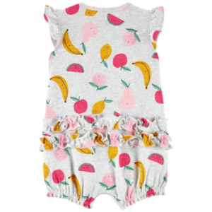 ROMPER FRUITS COM BABADO NO BUMBUM – CARTER´S