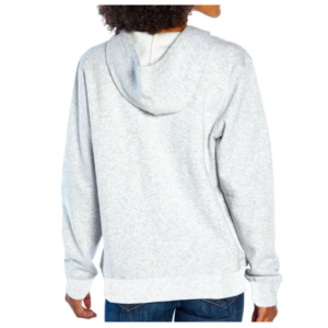 MOLETOM FEMININO ADULTO COM CAPUZ E FLEECE INTERNO HEATHER GREY – GAP