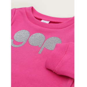 MOLETOM COM FLEECE INTERNO COM LOGO GLITTER – GAP