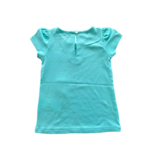 T-SHIRT PARA MENINA COM BOTÃO TRASEIRO – POLO RALPH LAUREN