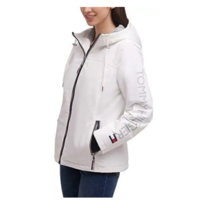 JAQUETA FEMININA SOFTSHELL COM CAPUZ WHITE – TOMMY HILFIGER