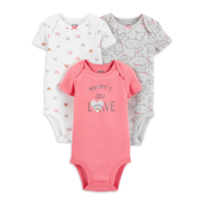 KIT COM 3 BODIES MANGA CURTA MOMMY´S LITTLE LOVE – CARTER´S CHILD OF MINE